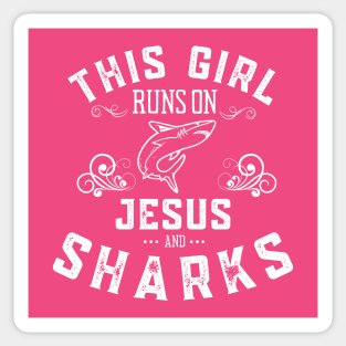 Just a Girl Who Loves Sharks Sticker